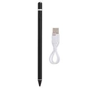 Risegun Touchscreen Pen Built in Lithium Battery Precise Pressure Sensitivity Universal Stylus for Artists Students Teachers Professionals White Black Red 175mm 15g (Noire)