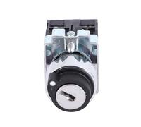 Risegun ZB2?BE Interrupteur à clé 2 positions Réinitialisation automatique Verrou d'alimentation Verrouillage rotatif + Clé ZB2-BE101 ZB2-BE102C