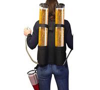 RISELY Distributeur Boissons À Dos À Double Réservoir,Distributeur Bière 6L Distributeur Liquide d'alcool avec Conception Sac À Dos Et 2 Sorties,pour Bar Party Nightclub Club Outdoor Entertainment