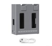 RiseNova Chargeur de voyage double pour drones Mavic 4 Pro | Équilibre intelligent, s'adapte aux niveaux de batterie, prolonge la durée de vie, charge simultanée, matériau ABS sûr