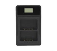 RiseNova Chargeur USB double pour batteries Godox VB26 & VB30 | Compatible avec V1 V860III V850III V1Pro V100 Speedlight, station de charge portable à 2 emplacements pour photographes