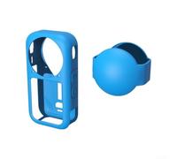 RiseNova Coque en silicone souple pour Insta360 X6 avec cache d'objectif | Protection intégrale résistante aux chocs pour une coque fine et résistante à la poussière