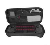 RiseNova Coque rigide en EVA pour Steam Deck pour console Oled | Pochette de protection de voyage avec intérieur doux et compartiment pour accessoires Noir