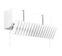 RiseNova Déflecteur d'air AC réglable pour climatiseur mural | Matériau ABS, dirige le flux d'air vers le haut/bas/gauche/droite, guide de climatisation, couvercle d'aération à persiennes