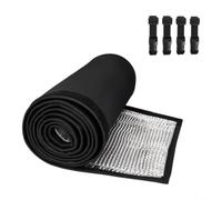 RiseNova Housse d'isolation pour tuyau CVC 5 couches imperméable 600D | Oxford 600D, feuille d'aluminium, coton perlé, résistant aux UV, à la pluie, à la neige, convient aux tuyaux de 7,6 cm