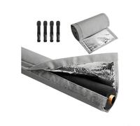 RiseNova Housse d'isolation pour tuyau CVC 5 couches imperméable 600D | Oxford 600D, feuille d'aluminium, coton perlé, résistant aux UV, à la pluie, à la neige, convient aux tuyaux de 7,6 cm