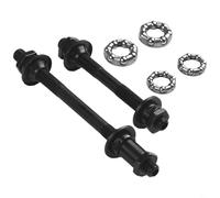RiseNova Kit d'essieu de vélo en acier avant 108 mm arrière 145 mm avec roulements à billes 3/16 1/4" pour moyeu de remplacement Noir