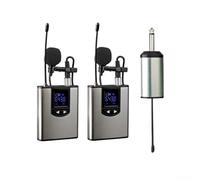 RiseNova Système de microphone cravate sans fil double pour téléphone | Liberté sans fil, double micro, transmission à faible latence, idéal pour les flux en direct, les interviews