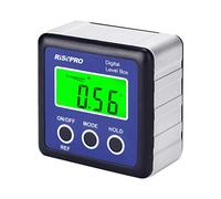 RISEPRO Digital Level Box Angle Gauge Protractor Inclinometer Bevel Box with Data Hold, Magnet Base, LCD Display w/Backlight, Calcul for Menuiserie, Bâtiment, Maçonnerie, Automobile