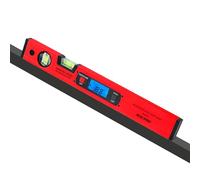RISEPRO Niveau torpille numérique de 42 cm - Inclinomètre - Jauge de mesure - Niveau à bulle - Base magnétique - Rétroéclairage rouge