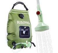 RISEPRO Sac de douche solaire 20 litres camping température 45°C randonnée escalade