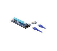 Delock Carte Riser PCI Express x1 vers x16 avec câble USB de 60 cm.