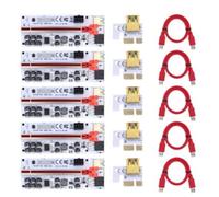 Riser de GPU VER012 MAX, 5 pièces, pour carte vidéo PCI-E Riser 012 MAX, câble USB 3.0 PCI-E 1X à 16X pour le minage BTC