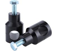 Riser de guidon, 25mm / 1.0in Riser circulaire universel poignée de barre de support de montage pince tête haute adaptateur pièces de moto(Noir 25 mm)
