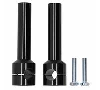 Riser de Guidon 25mm - Kit d'Adaptateur de Pince de Montage en Alliage d'Aluminium - 2 Pièces - Modification de Moto (Noir)