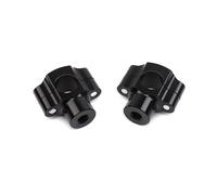 Riser Guidon 1 Paire Rehausseurs Guidon Moto En Alliage D'aluminium Adaptateurs Guidon Pinces Montage Pour Guidon Large 7/8" 22 Mm Ascenseur GuidonMoto(Black)