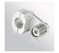 Riser Guidon Colliers De Serrage Pour Guidon De Moto 22 Mm Et 28 Mm Pour Guidons De 5.5 Cm De Hauteur Pivotants De 5.1 Cm Ascenseur GuidonMoto(Silver)