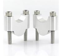 Riser Guidon Moto Pour Ducati Pour Hypermotard 796 821 939/SP 1100 698 Pour Mono Pour Monster S2R/S4R Guidon 28 Mm 1 1/8" Support Guidon Fat Bar Mount Riser Rehausseurs Guidon(Silver Riser 30mm)