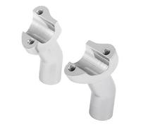Riser Guidon Moto pour Softail pour Dyna pour Sportster pour Touring Rehausseurs De Guidon Droits en Aluminium De 35 Pouces De Hauteur Réhausseur Guidon Moto(Chrome)