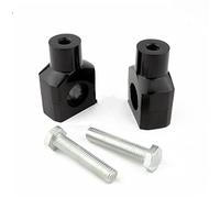riser guidon moto Rehausse Guidon Chromé Et Noir 1 "25mm Pour Pour Shadow Pour VLX 600 VTX1800 Pour ACE 750 Contremarches Barre Guidon Billette De Moto rehausseur guidon moto (Color : Black)