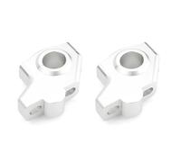 Riser Guidon Pour Suzuki Pour B-King 2007 2008 2009 2010 2011 2012 22mm 7/8 "Risers De Guidon Décalés Extension De Montage Déplacée Arrière(Matte Silver)