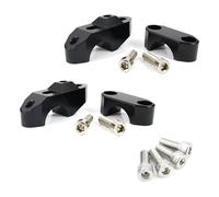 Riser Guidon Rehausseur Rehausseurs Guidon Moto Fat Bar Back Move Riser pour Aprilia pour Tuono pour 1000 R pour RX125 pour SX125 28 mm 1 1/8" Guidon Rehausse(Black)