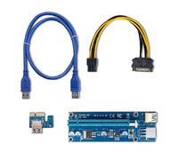 Riser Qoltec PCI-E 1x - 16x | USB 3.0 | ver. 009S | SATA / PCI-E 6 broches