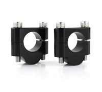 Riser Rehausseur Guidon Moto pour NC700X S pour NC750X pour Grom 22 Mm 7/8" Supports De Rehausseurs Guidon Fat Bar Risers Clamp Moto(Black Riser 20mm)