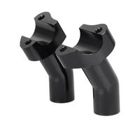 Riser Rehausseurs Guidon Rétractables 3,5 Pouces Hauteur pour Softail pour Dyna pour Sportster pour Touring Pullback Aluminium Droit Rehausseur Guidon(Le Noir)