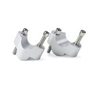 Risere Guidon Compatible Avec Ducati Pour Multistrada V4 Pour Rally S Accessoires Moto Adaptateurs Rehausseur Guidon Moto Accessoires Pièces Lève-guidon De Moto(Silver)