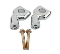 Risere Guidon Compatible Avec Triumph Pour Bonneville Pour T100 2001-2008 EFI 2009-2015 Carburateurs Accessoires Moto Adaptateurs Rehausseur Guidon Pièces Accessoires(Silver)