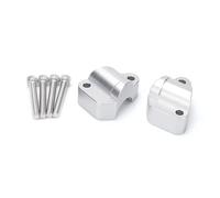 Risere Guidon Compatible Avec Triumph Pour Tiger 1200 GT Pro 2023-2025 Accessoires De Moto Rehausseur De Guidon Kit De Serrage De Support De Levier De Vitesse(Silver)