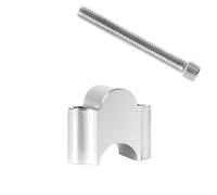 Risere Guidon Compatible Avec Yamaha Pour WR400F 2007-2009 WR426F 2007-2009 28 Mm 22 Mm Tiges De Guidon Moto Accessoires Rallonges Guidon Clips De Montage(Silver,28mm)