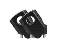 Risere Guidon Moto Élévateur Guidon Moto, 22mm 28mm, Pince rehaussement pour Motocross, Accessoires Moto Pit Bike Rehausse Guidon Moto(28mm Black)