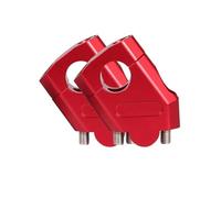 Risere Guidon Moto Élévateur Guidon Moto, 22mm 28mm, Pince rehaussement pour Motocross, Accessoires Moto Pit Bike Rehausse Guidon Moto(28mm Red)