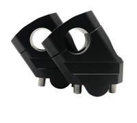 Risere Guidon Moto Élévateur Guidon Moto pour Benelli, 22mm 28mm, Pince Rehaussement Motocross, Pit Bike Rehausse Guidon Moto(22mm Black)