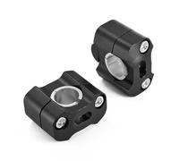Risere Guidon Moto pour TRANSALP XL 600 650 700 V XL700V XL650V CNC Aluminium 22mm 28mm Adaptateur rehausseurs Guidon Hors Route Pinces Barre Moto Rehausse Guidon Moto(Noir)