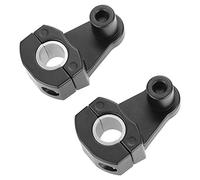 Risers de collier de guidon - Kit de serrage de montage pour guidon de moto Collier de serrage universel 7/8"22mm 1/8" 28mm avec boulons pour Su_zuki Ya_maha Ka_wasaki B_M_W Hon_da (Noir)[Noir]