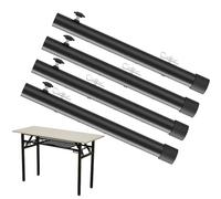 Risers de table pliants - Pieds d'extension de table en acier épais avec boulons à œil, goupille de verrouillage de type B | Outil d'extension de pied de table droit pour extension de hauteur de table