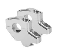 Risers Guidon Moto Pour Triumph Pour Bonneville Pour T100 2001-2024 Moto 1" Décalé Guidon Monter Bride Risers(Silver)