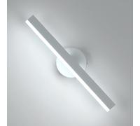 Riserva Applique Murale Intérieure LED, 12W Acrylique Luminaire Murale en 300° Rotatif, Blanche Froide 6500K, Moderne Applique Murale Interieur Blanc pour Salon, Chambre, Couloir, Escalier, 38CM