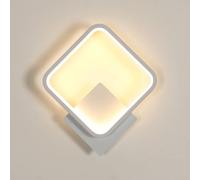 Riserva Applique Murale Intérieure LED, 17W Lampe Murale Carre Blanche, 3000K Blanc Chaud, Applique Murale Moderne Minimaliste, pour Chambre à Coucher, Salon, Salle à Manger, Couloir, Escalier
