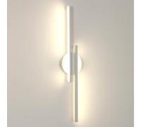 Riserva Applique Murale Intérieure LED, Linéaire Lampe Murale Moderne, 4500K Blanc Neutre, Luminaire Mural en Acryliquel pour Chambre, Salon, Hôtel, Escalier, Couloir, Blanche