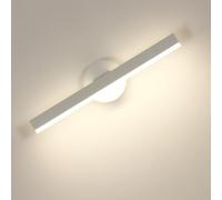 Riserva Applique Murale LED Blanche, 12W 300° Rotatif Lampe Murale Moderne, 4500K Blanc Neutre, Luminaire Mural Minimaliste pour Salle de Bain, Chambre, Couloir, Escalier, Hôtel, 38cm