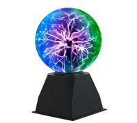 Riserva Boule de Plasma Magique 15CM, Lumière Tricolore | Lumière de Boule de Plasma Sensible au Son et au Toucher pour Décorations, Lumière de Nuit