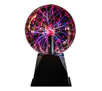 Riserva Boule de Plasma Magique 6 Pouces, Lumière de Boule de Plasma Sensible au Son et au Toucher, Flash Lampe à Plasma Sphère, pour Décorations Chambre, Fête de Famille, Veilleuse Rouge