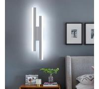 Riserva LED Applique Murale Intérieure Moderne, 16W 1800LM Lampe Murale Acrylique et Métal, Luminaire Mural pour Salon, Chambre, Escalier, Couloir, 6500K Blanc Froid (Blanc)