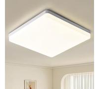 Riserva Plafonnier LED Carré, 48W Lampe de Plafond LED, IP44 4500K Plafonnier LED Moderne, Luminaire Plafonnier pour Salle De Bain, Salon, Cuisine, Chambre, Couloir, Balcon, Garage, 30CM