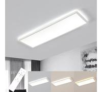 Riserva Plafonnier LED Dimmable, 24W 3000K-6500K, Rectangulaire, 58cm | IP44 Lampe Plafond Moderne pour Salon, Salle de Bain, Cuisine, Chambre, Couloir, Bureau
