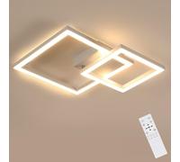 Riserva Plafonnier LED Dimmable 34W, 350° Rotatif Carré, Blanc, 3000K-6500K | Lampe de Plafond Moderne Creative pour Salon, Chambre, Couloir, Salle à Manger